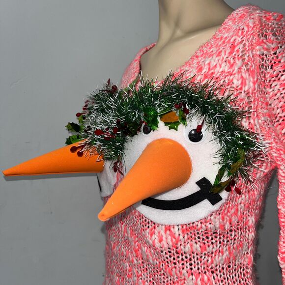 Ready to ship! Women 3D tacky Nauthy funny 3D ugly Christmas sweater Size Small - Picture 4 of 8